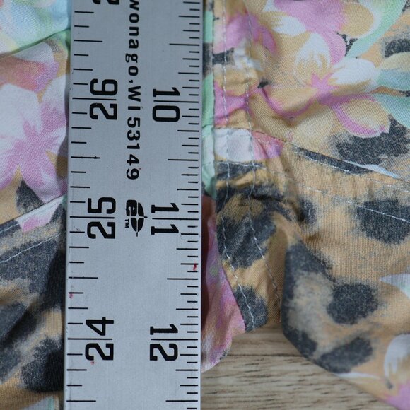 AllSaints‎ Ligularia Swim Shorts Men Small Blue Leopard Floral Board Trunks - Picture 8 of 11